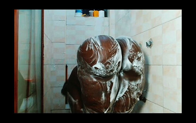 बड़ा काला गधा एसएसबीबीडब्ल्यू कुत्ते गधे का छूत और शॉवर दृश्य