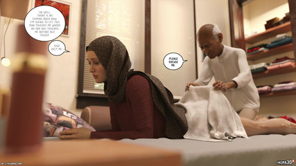 मालिशिया - अध्याय 1 - एक बूढ़ा मालिशिया पहली बार एक गृहिणी की मालिश करता है