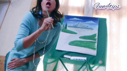 बेब बीबीसी को गहरे गले तक ले जाता है।