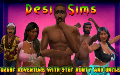 सौतेली चाची और सौतेले चाचा के साथ एक भारतीय समूह सेक्स साहसिक