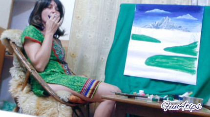 हॉट गर्ल परफेक्ट स्मोकिंग आर्ट