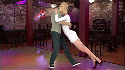 क्रिस एंड्रिया के साथ बार डांस के लिए बाहर जा रहा है