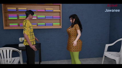 टेलर फुकुदा ने युवा लड़की को अपनी दुकान में छोड़ दिया