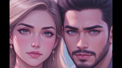 प्यारा रोमांटिक जोड़ा मज़ा कर रहा है