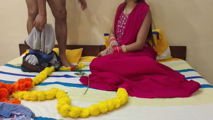 एक नवविवाहित देसी खूबसूरत लड़की की नशेड़ी पति के साथ पहली रात