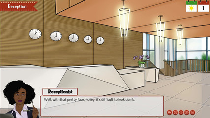 ऊपर से: मेरी प्रेमिका से उसके स्टूडियो कार्यालय में मुलाकात