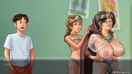 दो हॉट सेक्सी मिल्फ़्स के साथ समरटाइम सागा सेक्स