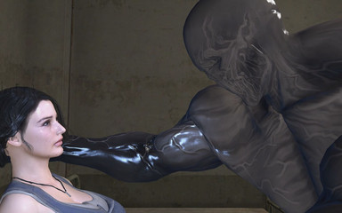 रेजिडेंट ईविल की जिल वैलेंटाइन को एक उत्परिवर्ती राक्षस मुर्गा द्वारा चोदा और पाला गया