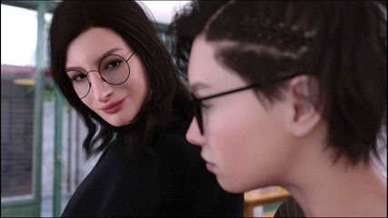 प्रोफेसर लिंडा के साथ डेट? छोटा कॉफ़ी गेमप्ले