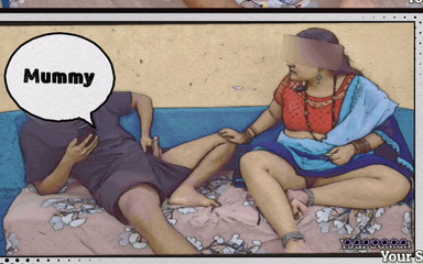 सौतेली माँ को उसके बगल में झटके मारते हुए पकड़ा गया